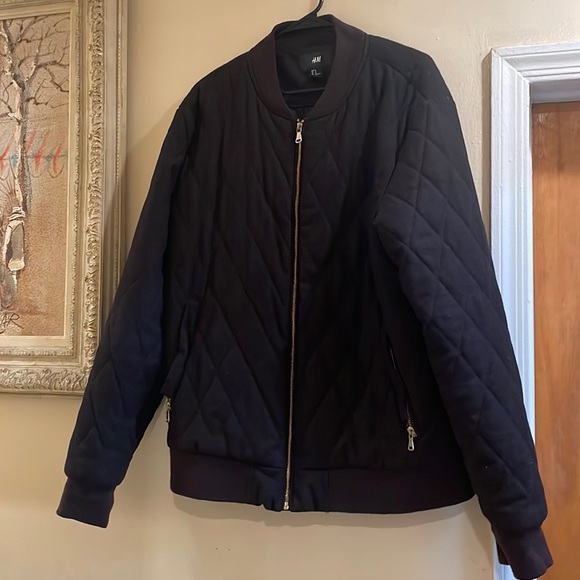 H&M Jackets & Coats Quilted Bomber Jacket Poshmark
